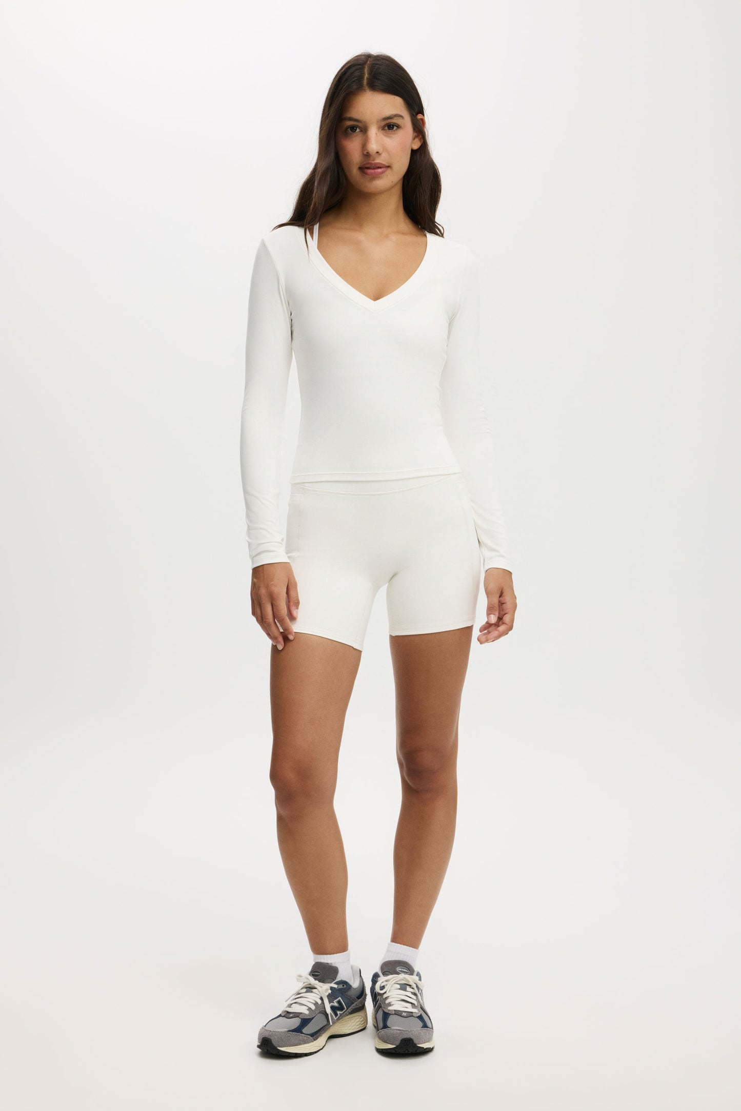 Ultra Soft Plunge Front Long Sleeve