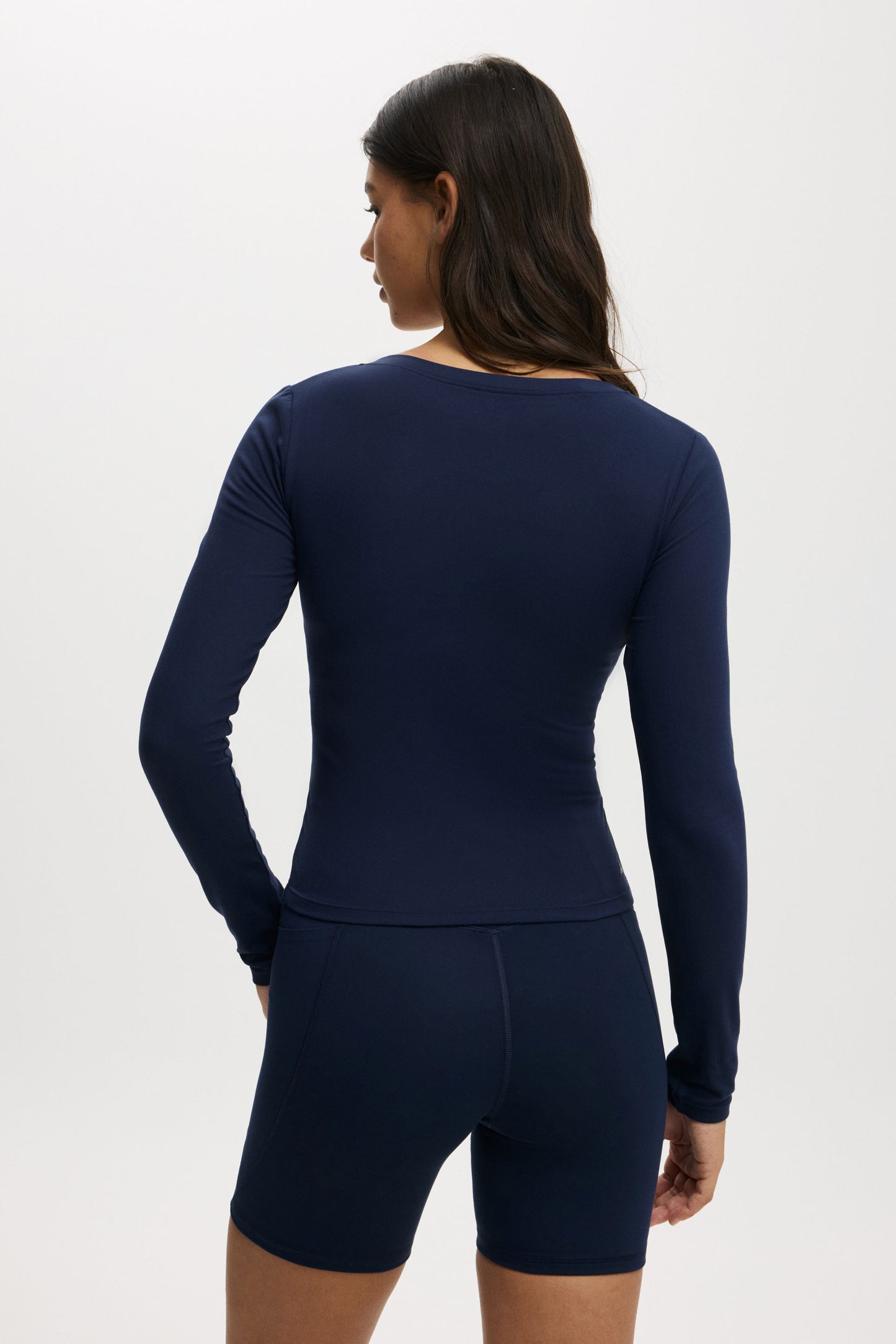 Ultra Soft Plunge Front Long Sleeve