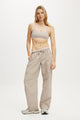 Barrel Leg Woven Pant