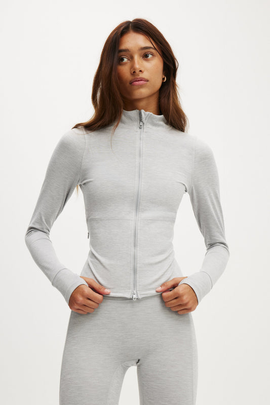 Ultra Soft Zip Through Jacket