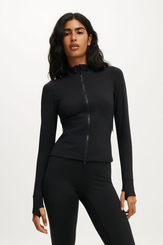 Ultra Soft Zip Through Jacket