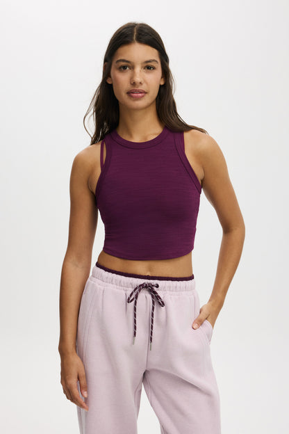 Active Rib Curved Hem Tank