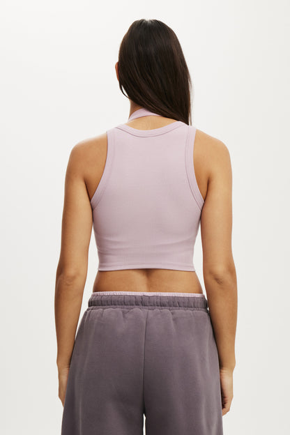 Active Rib Curved Hem Tank