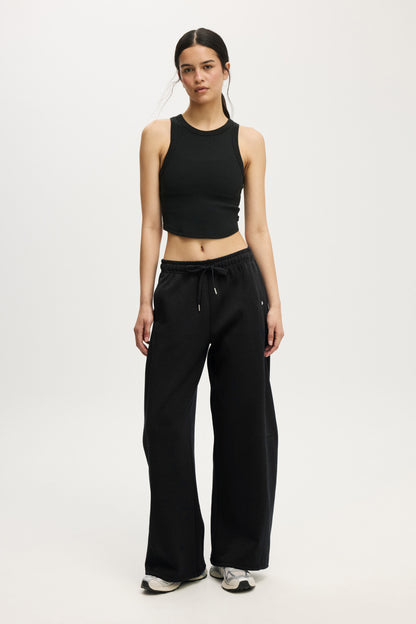 Summer Fleece Adjustable Hem Sweatpant