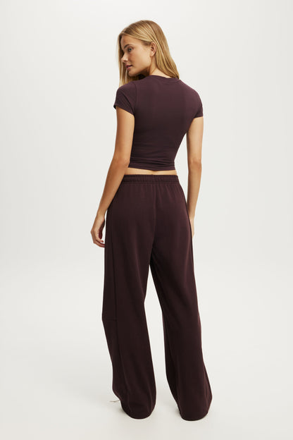 Summer Fleece Adjustable Hem Sweatpant
