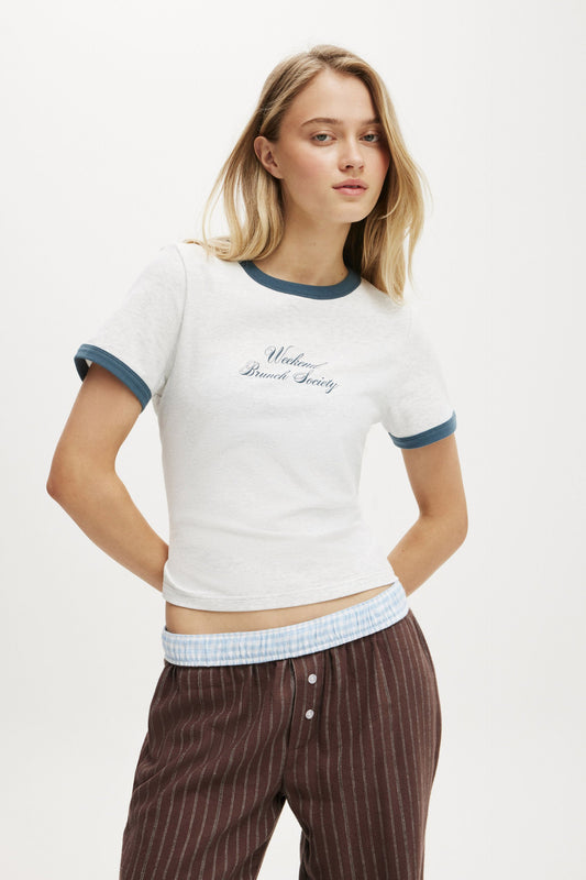 Dreamy Soft Ringer Baby Tee