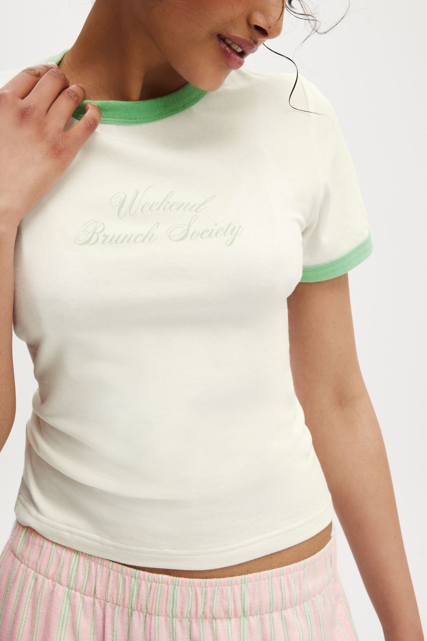 Dreamy Soft Ringer Baby Tee