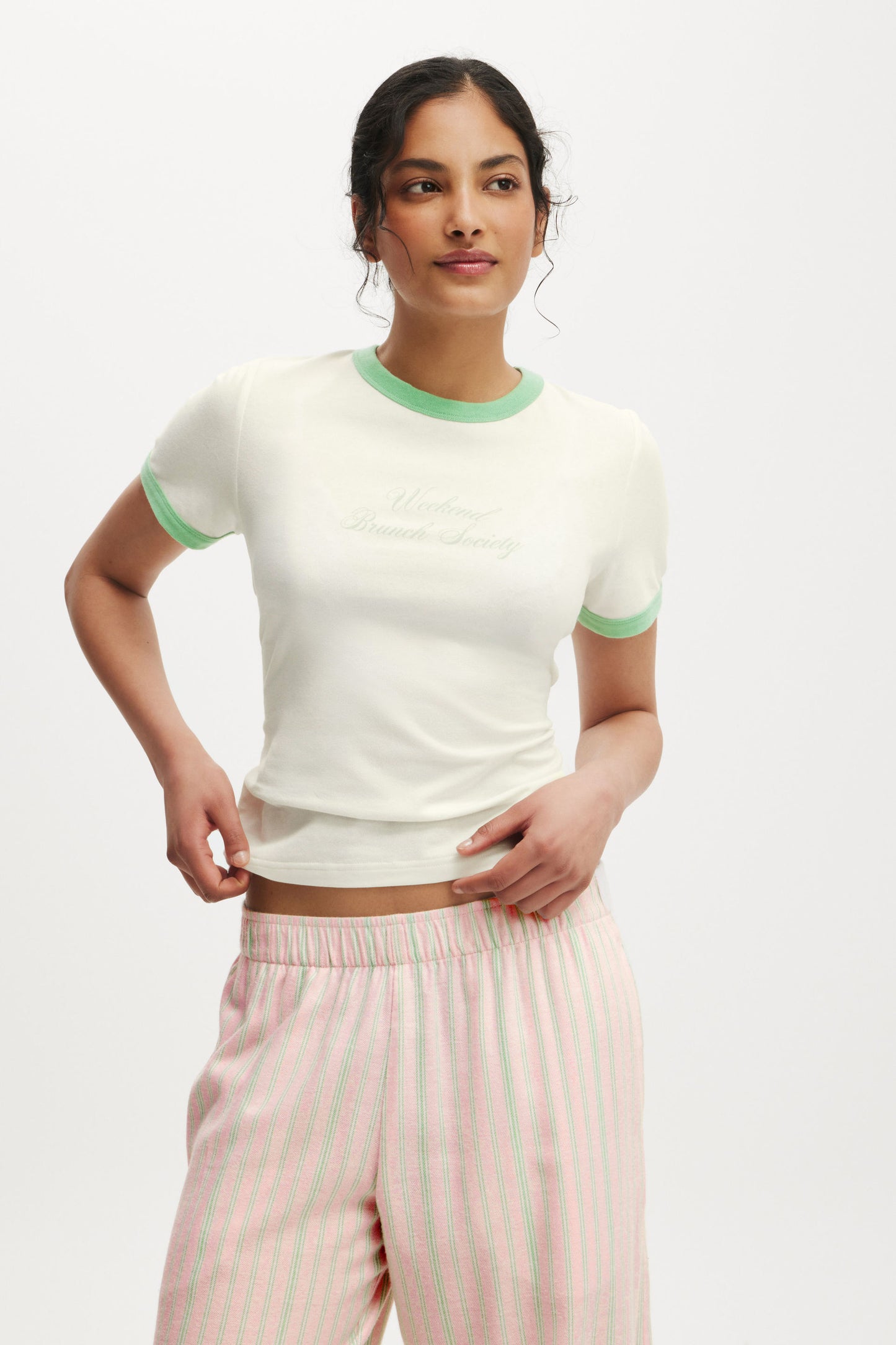 Dreamy Soft Ringer Baby Tee