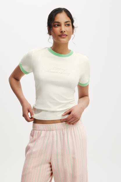 Dreamy Soft Ringer Baby Tee