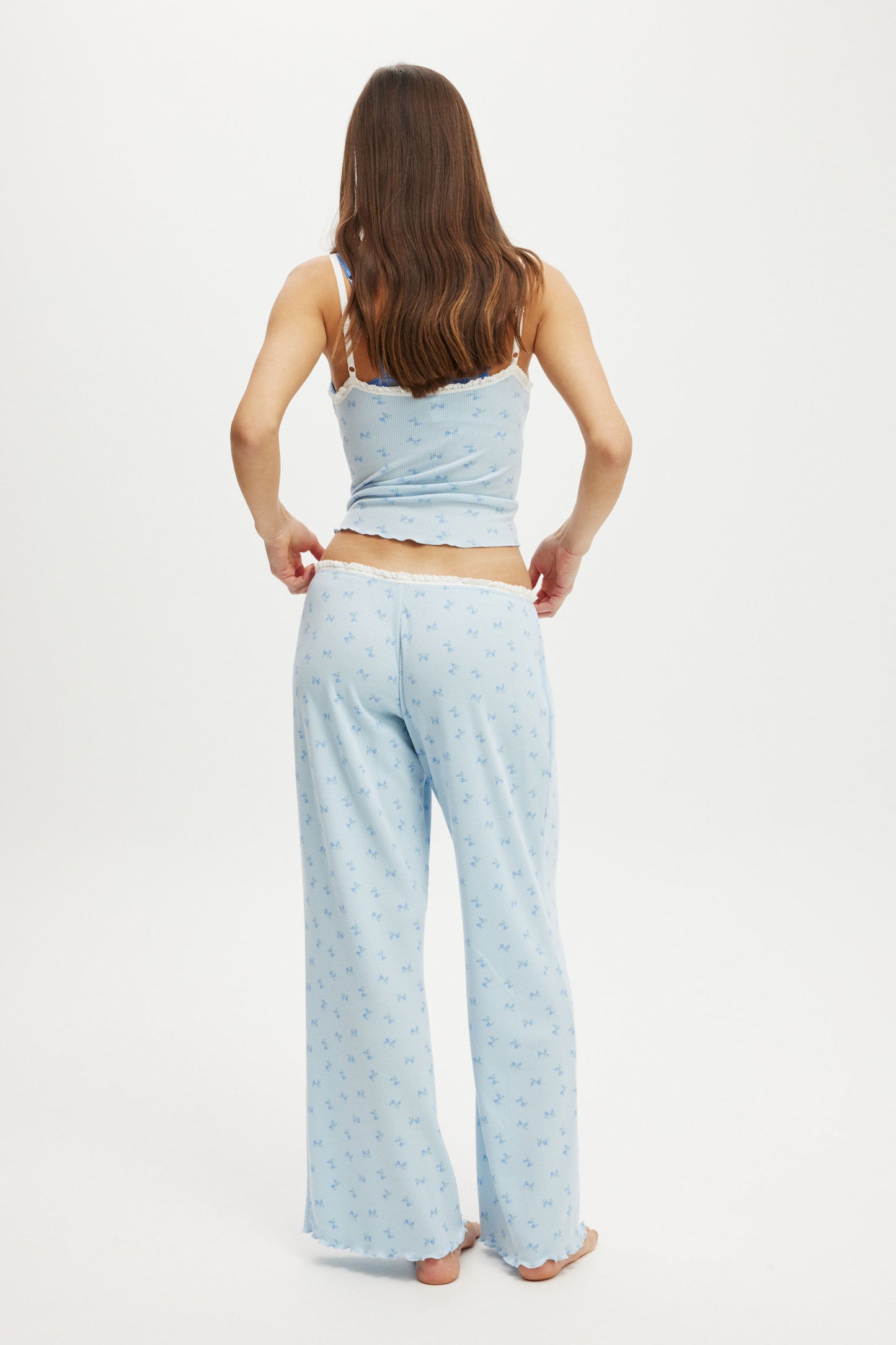 Waffle Wide Leg Pant