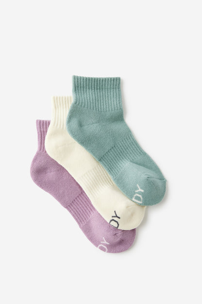 Body Qtr Crew Sock 3Pk
