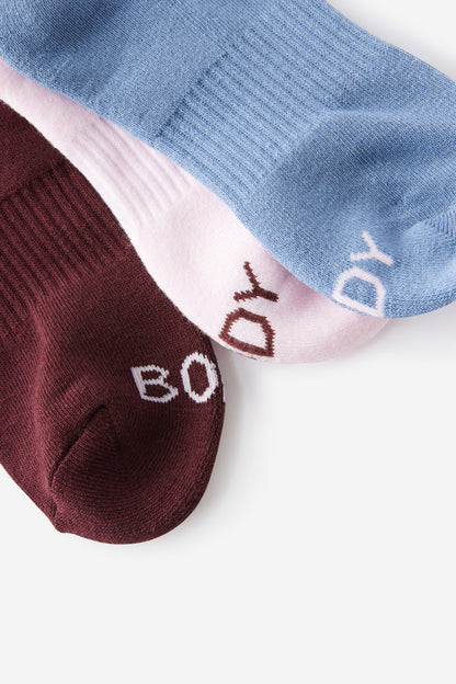 Body Qtr Crew Sock 3Pk