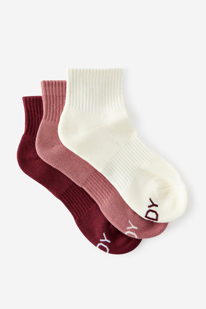 Body Qtr Crew Sock 3Pk