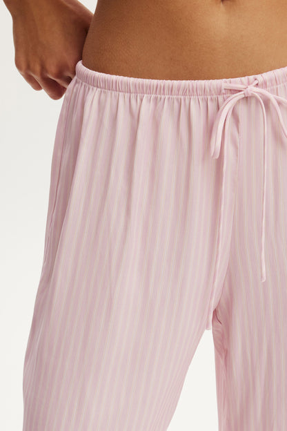 Washed Satin Wide Leg Pant