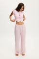 Washed Satin Wide Leg Pant