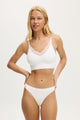 Seamless Longline Lace Trim Bralette
