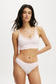Seamless Longline Lace Trim Bralette