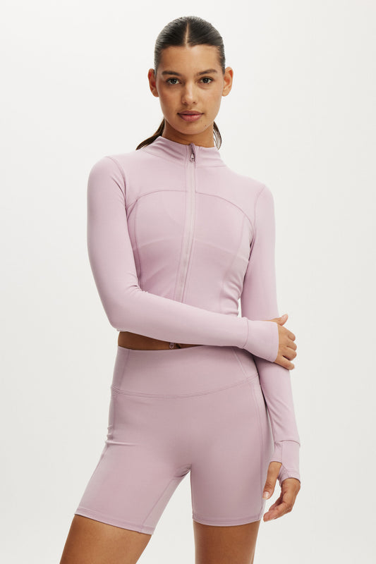 Ultra Soft Contour Long Sleeve Zip Through