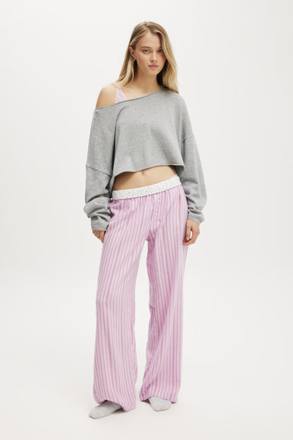 Off The Shoulder Cropped Knit