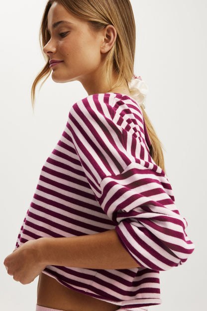 Off The Shoulder Cropped Knit