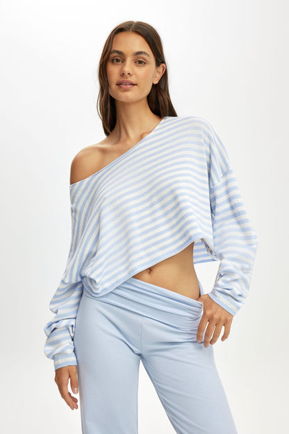 Off The Shoulder Cropped Knit