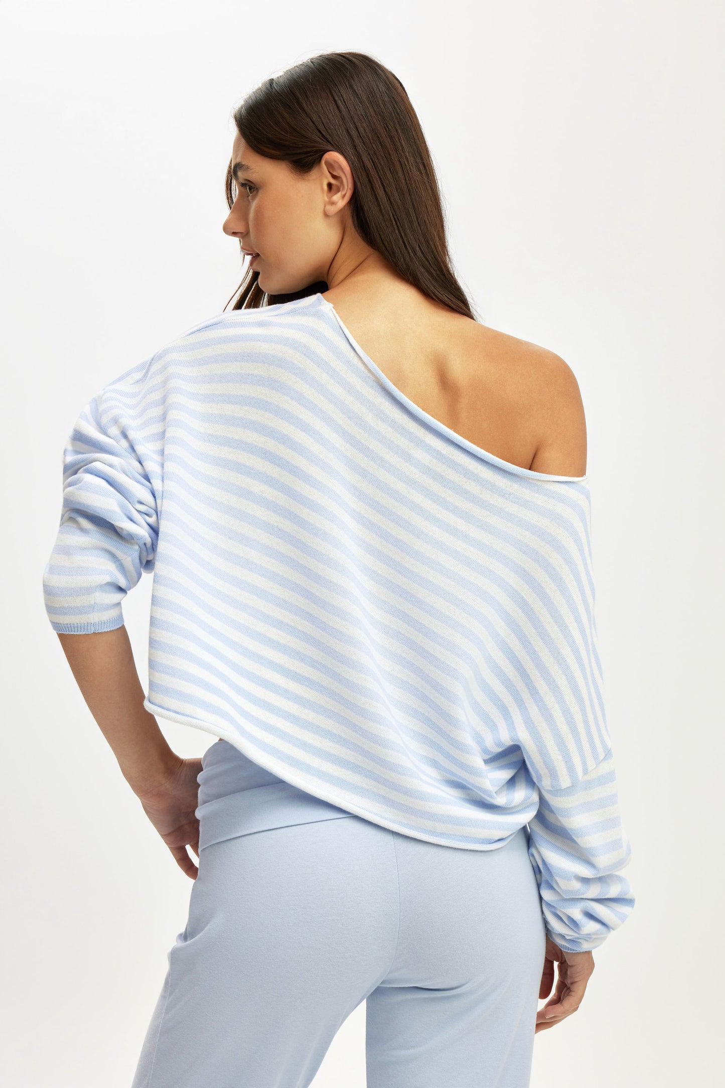 Off The Shoulder Cropped Knit