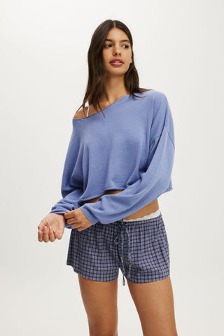 Off The Shoulder Cropped Knit
