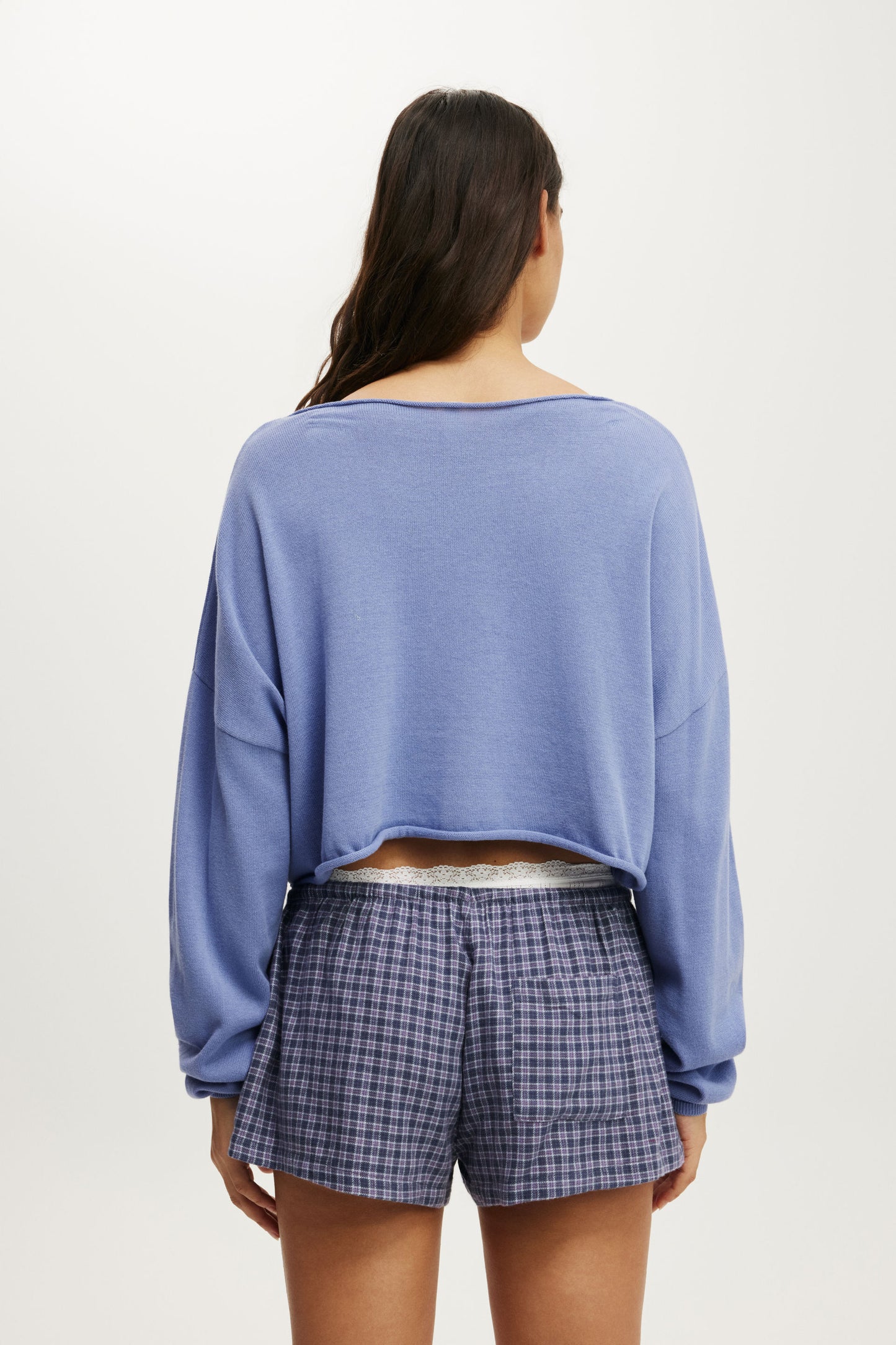 Off The Shoulder Cropped Knit