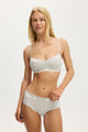 Branded Cotton Balconette Bralette