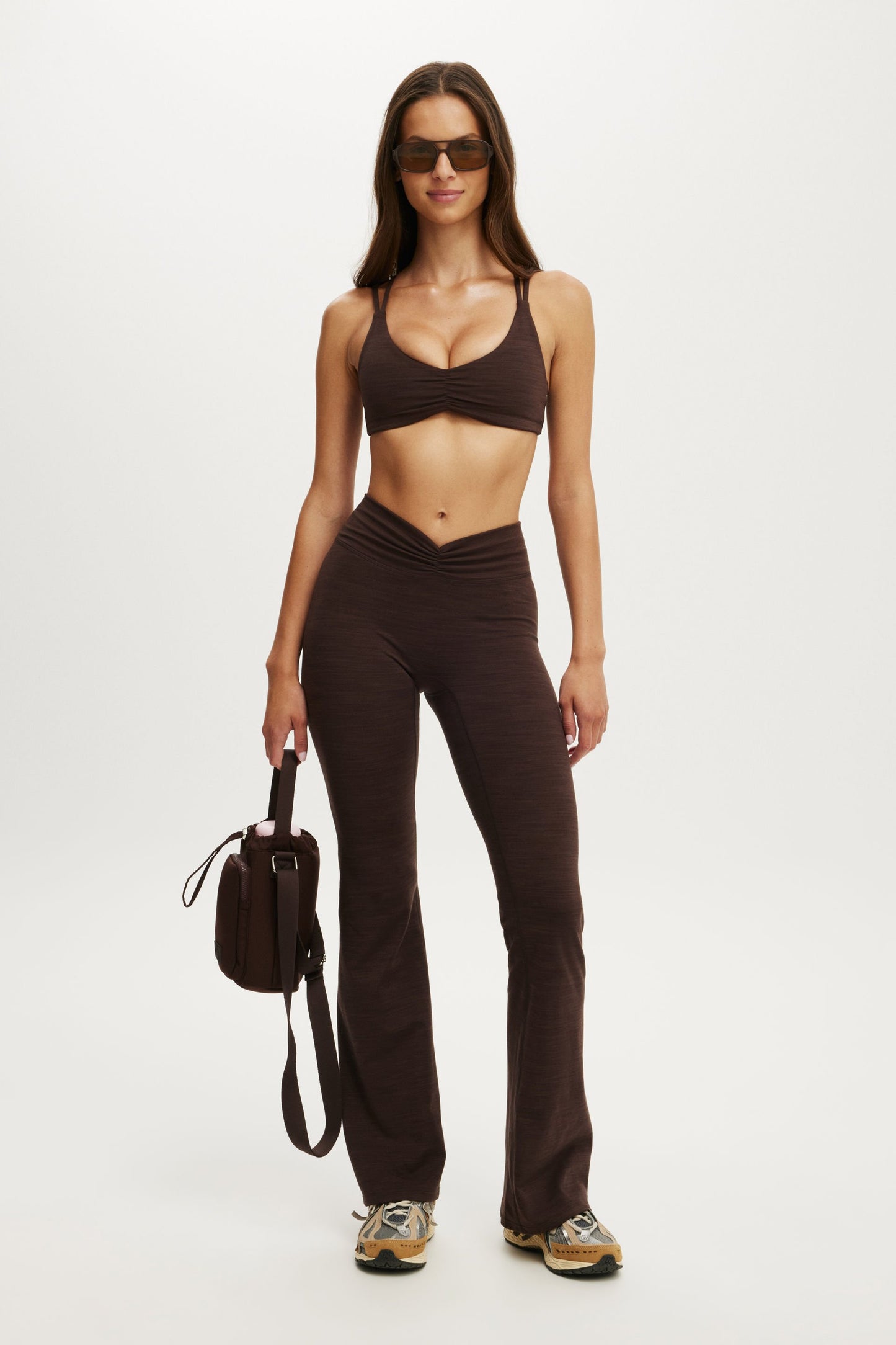 Ultra Soft Scrunch Front Strappy Crop