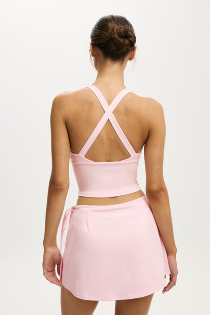 Active Wrap Skirt With Tie