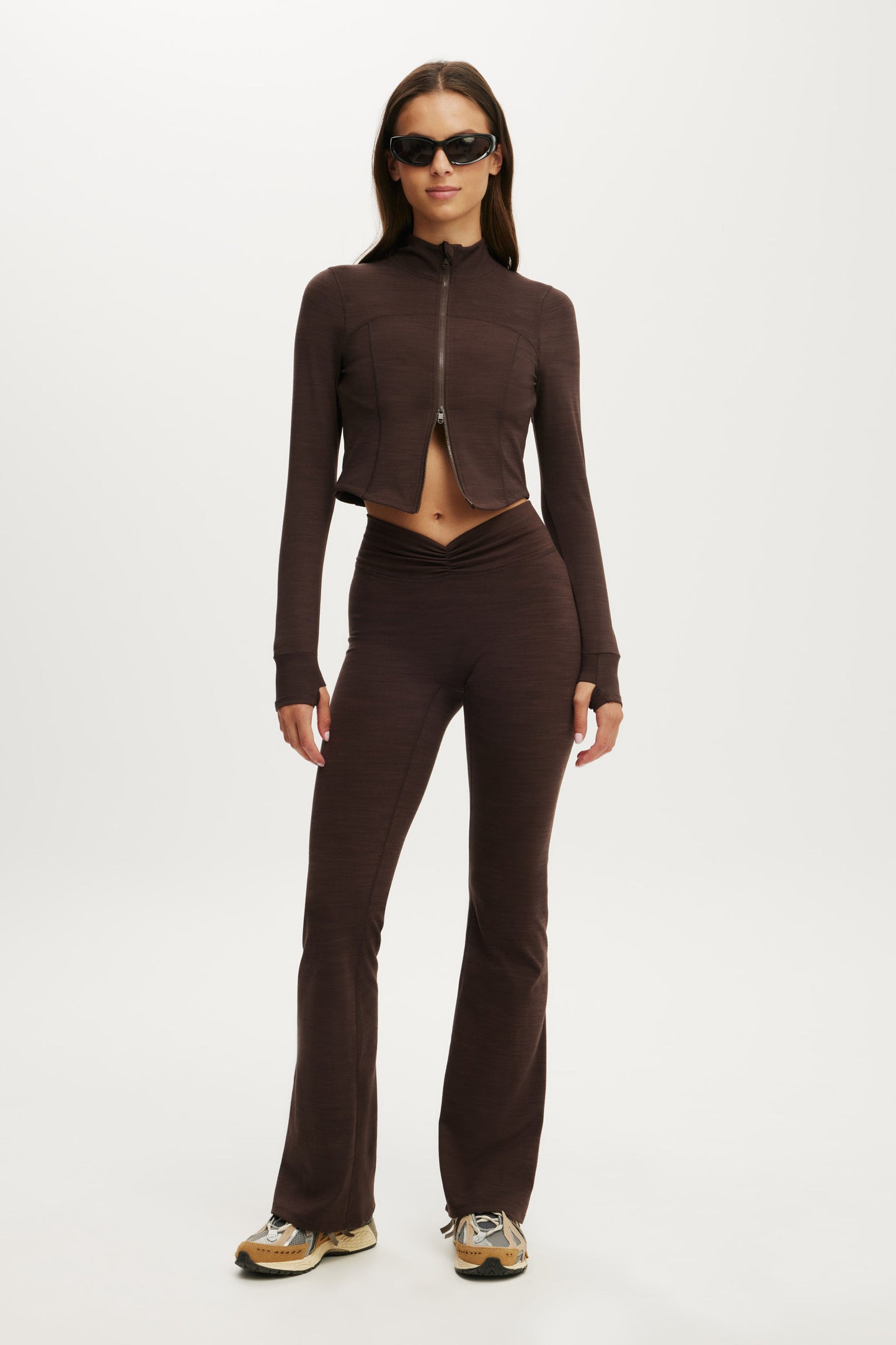 Ultra Soft Scrunch Front Flare