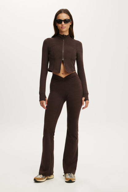 Ultra Soft Scrunch Front Flare
