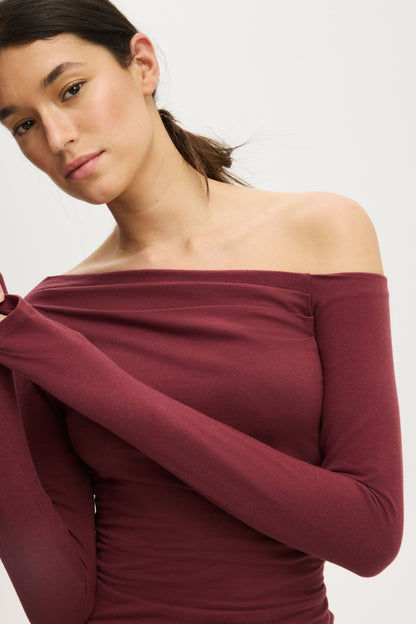 Dreamy Soft Off The Shoulder Long Sleeve