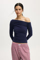 Dreamy Soft Off The Shoulder Long Sleeve