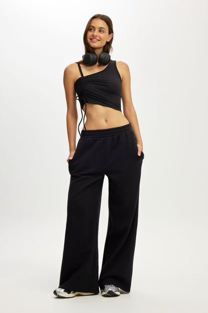 Fleece Wide Leg Sweatpant