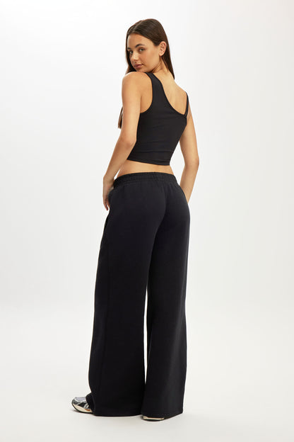 Fleece Wide Leg Sweatpant