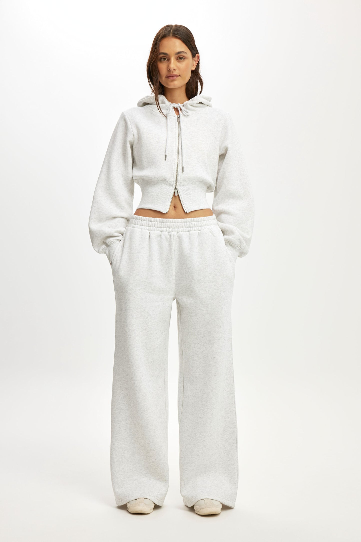 Fleece Wide Leg Sweatpant