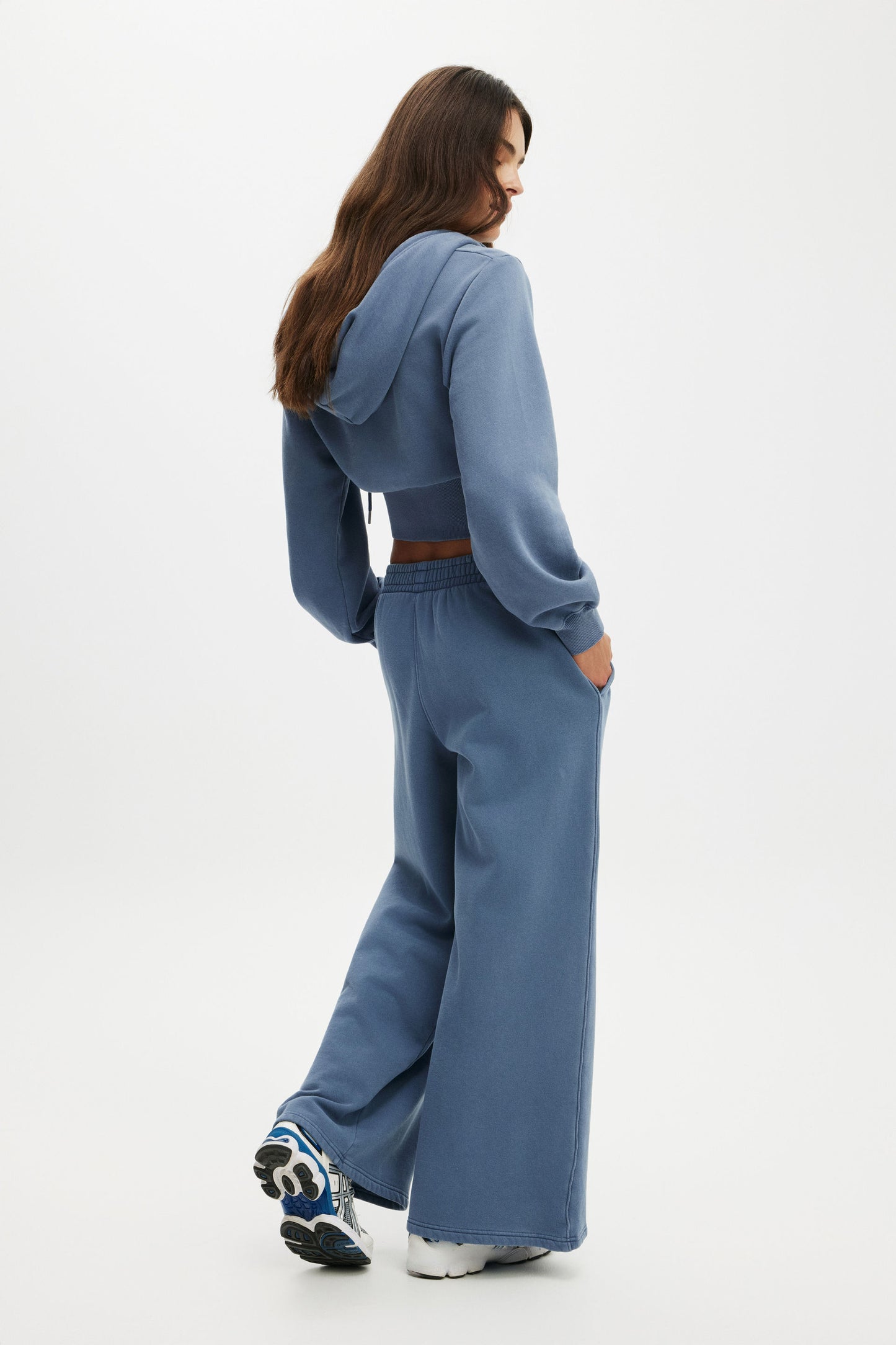 Fleece Wide Leg Sweatpant