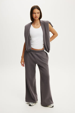 Fleece Wide Leg Sweatpant