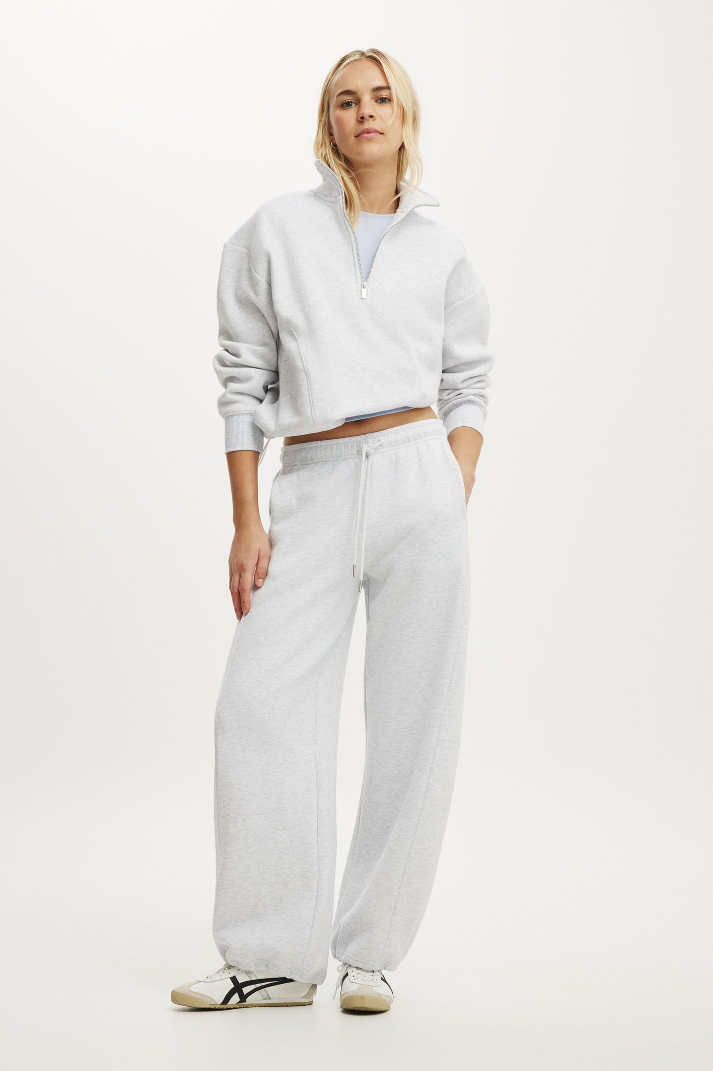 Plush Half Zip Sweatshirt