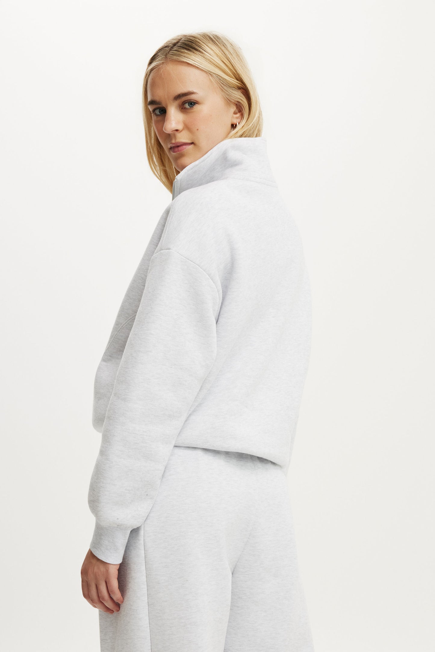Plush Half Zip Sweatshirt