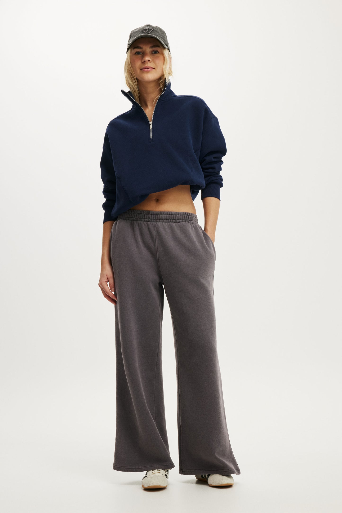 Plush Half Zip Sweatshirt