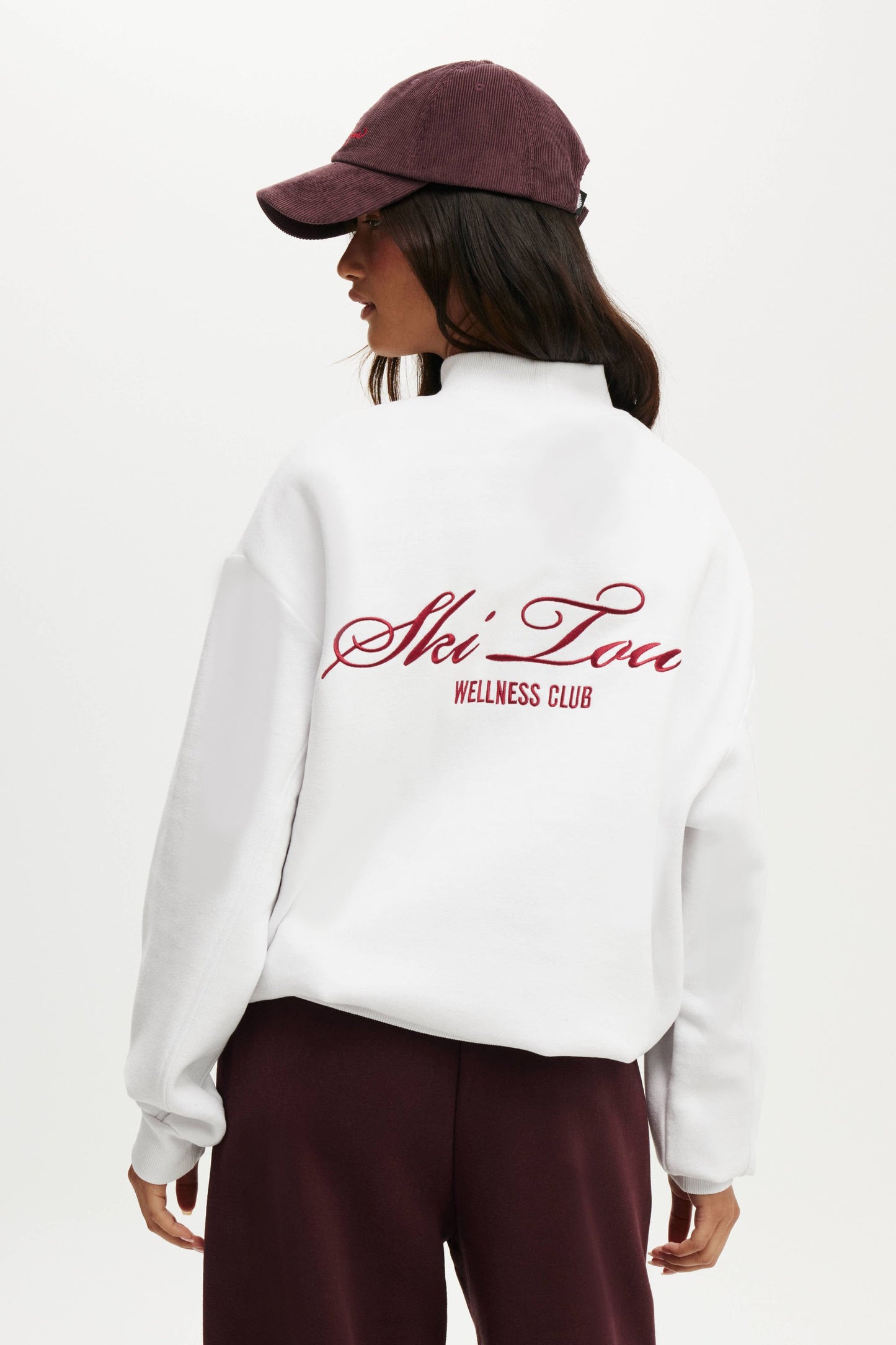 Plush Mock Neck Sweatshirt