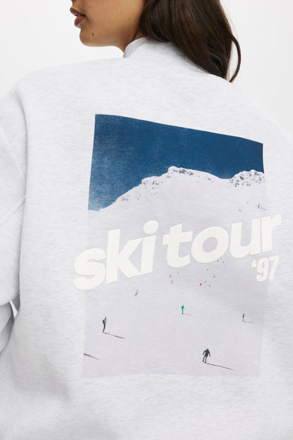 Plush Mock Neck Sweatshirt