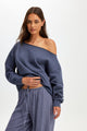Off The Shoulder Fleece Jumper