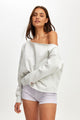Off The Shoulder Fleece Jumper