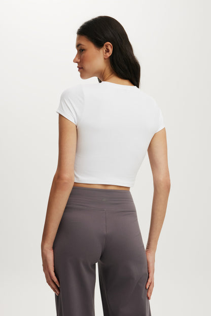 Ultra Soft Cropped Fitted Tshirt