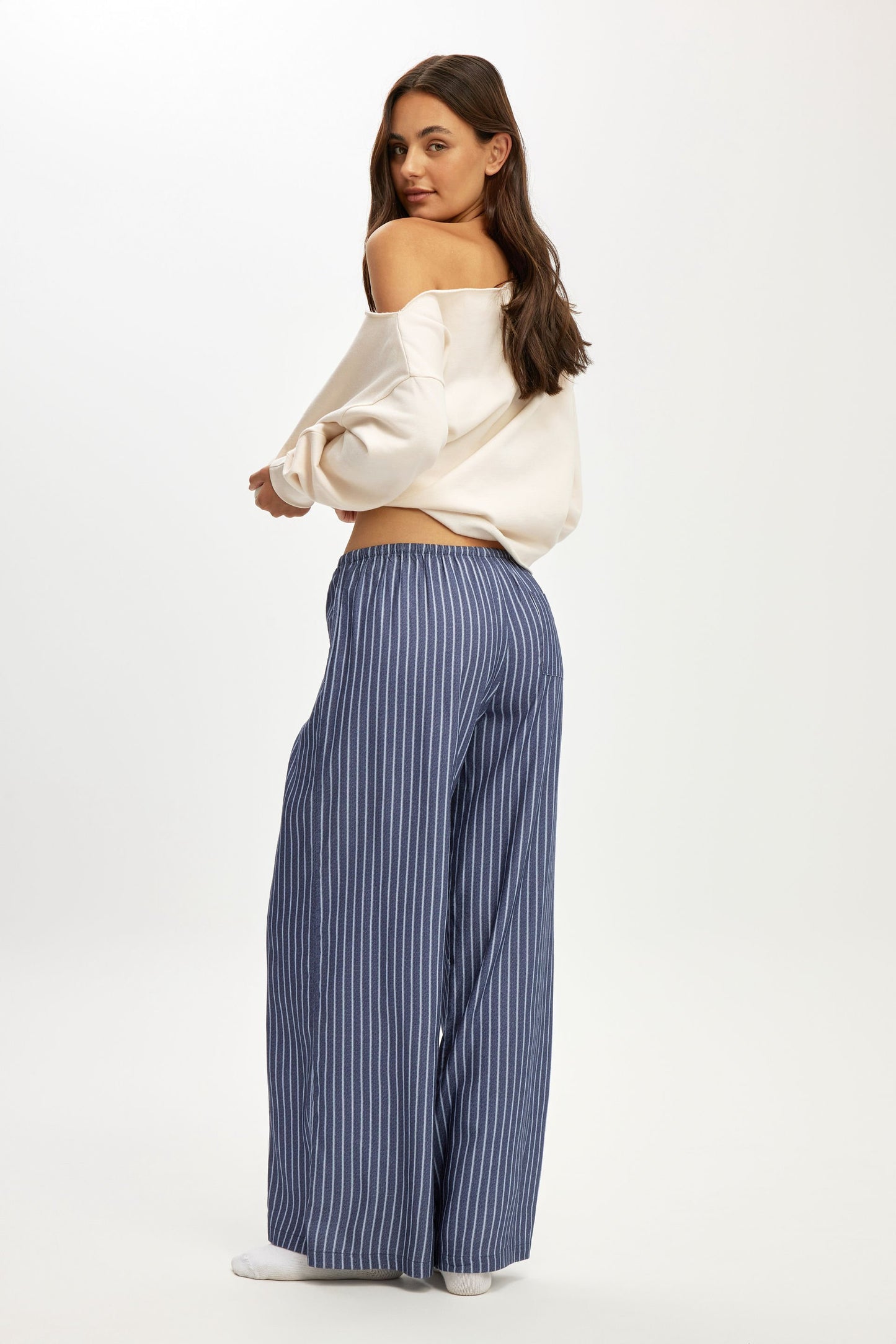 Cloud Soft Flannel Wide Leg Pant