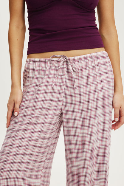 Cloud Soft Flannel Wide Leg Pant